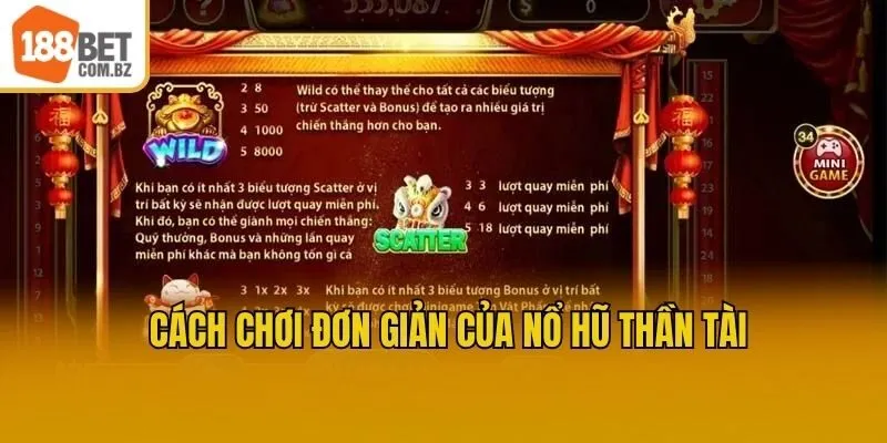 Cách chơi đơn giản của nổ hũ thần tài